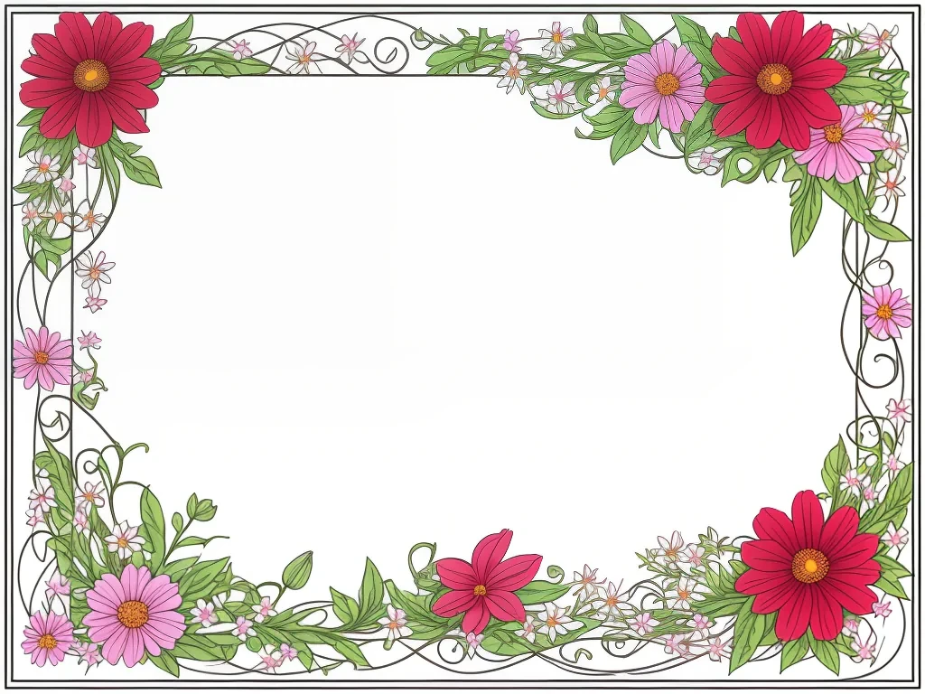 clipart borders flowers