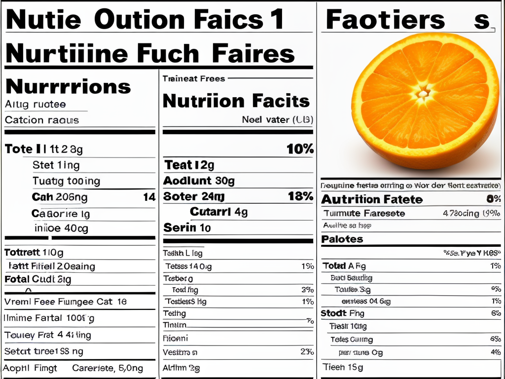 nutrition facts simply orange juice