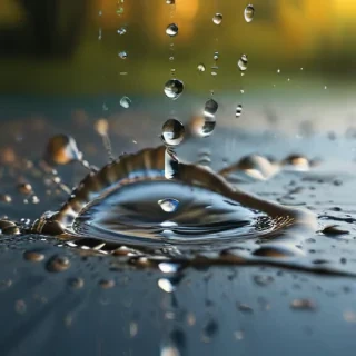 water droplets transparent
