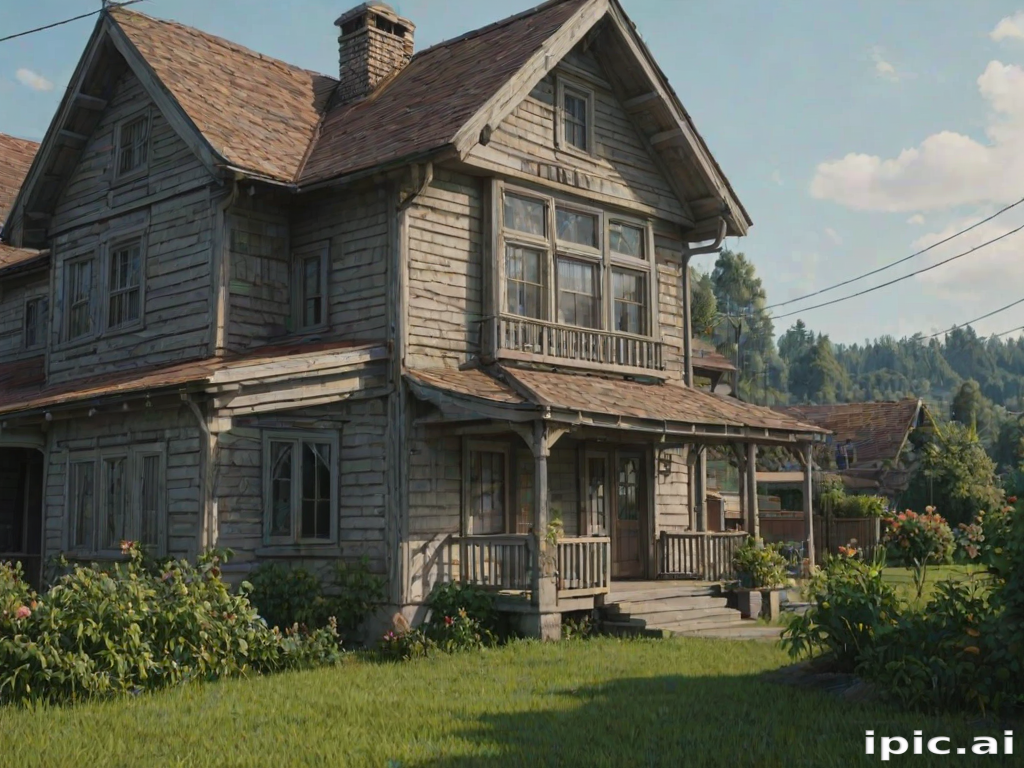 background of the house