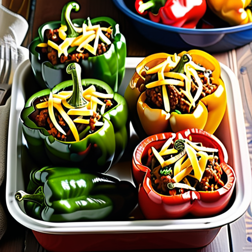 what goes good with stuffed bell peppers
