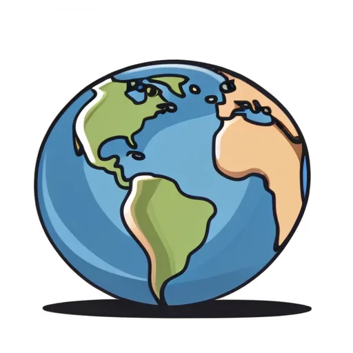 earth cartoon drawing
