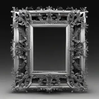 silver frame png