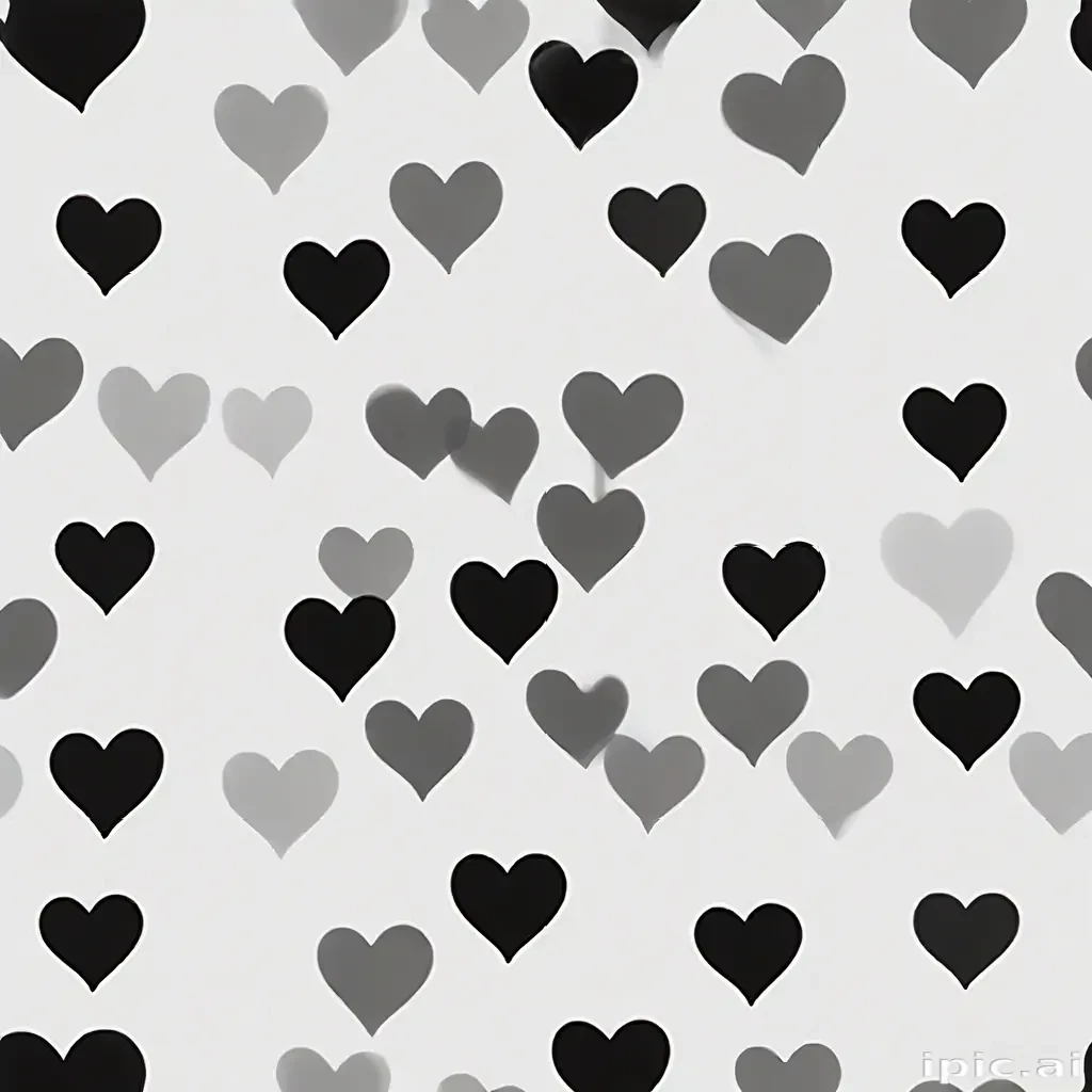 black heart transparent