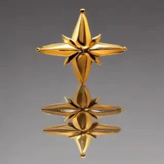 transparent gold star