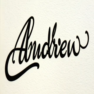 andrew in cursive