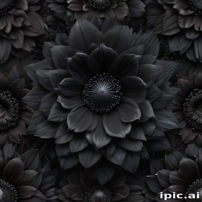 black flower