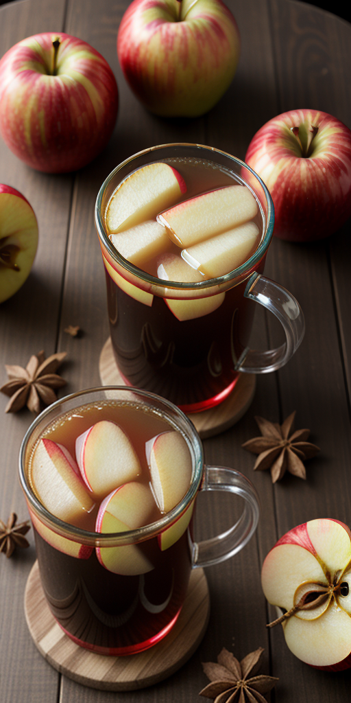 apple cider with red hots