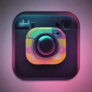 neon instagram logo