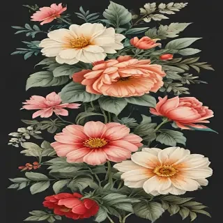 vintage flowers png