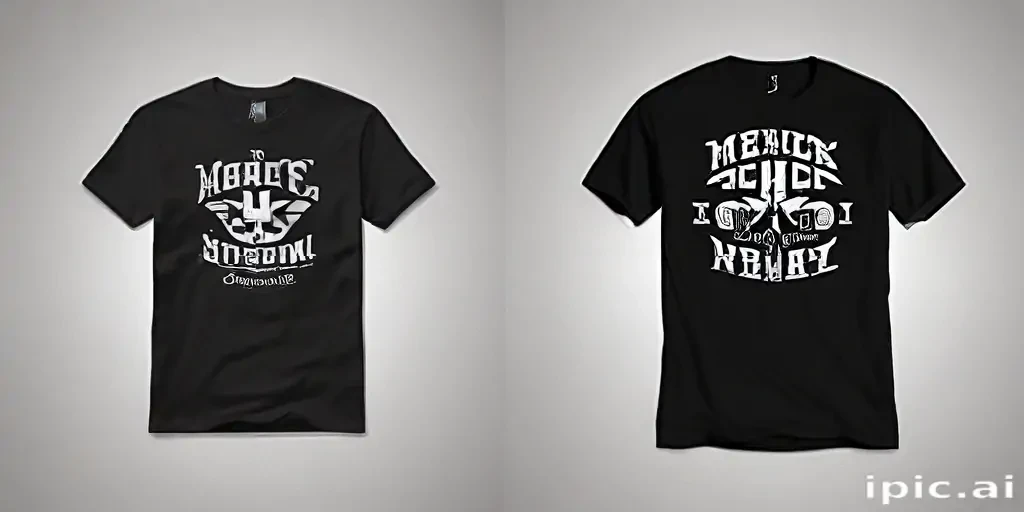 black shirt mock up