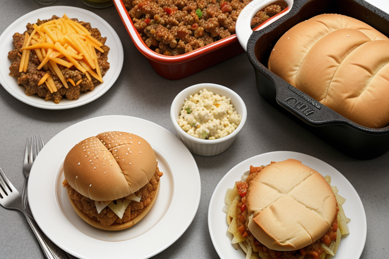 sloppy joes and side dishes