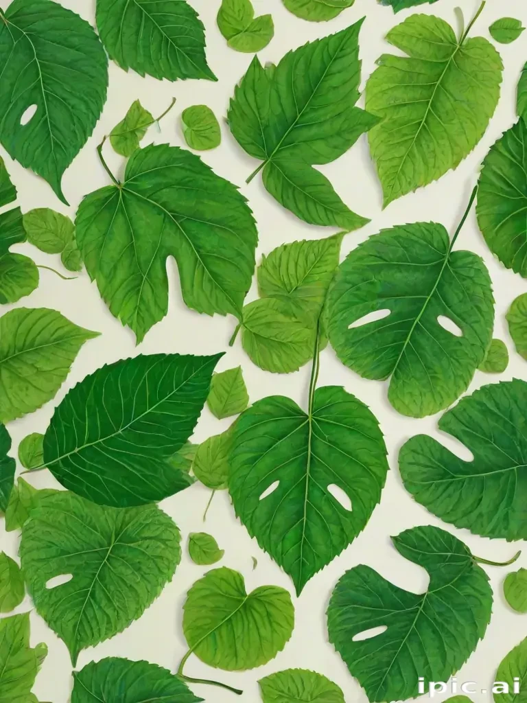 green leaf design