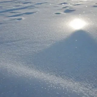 transparent snow