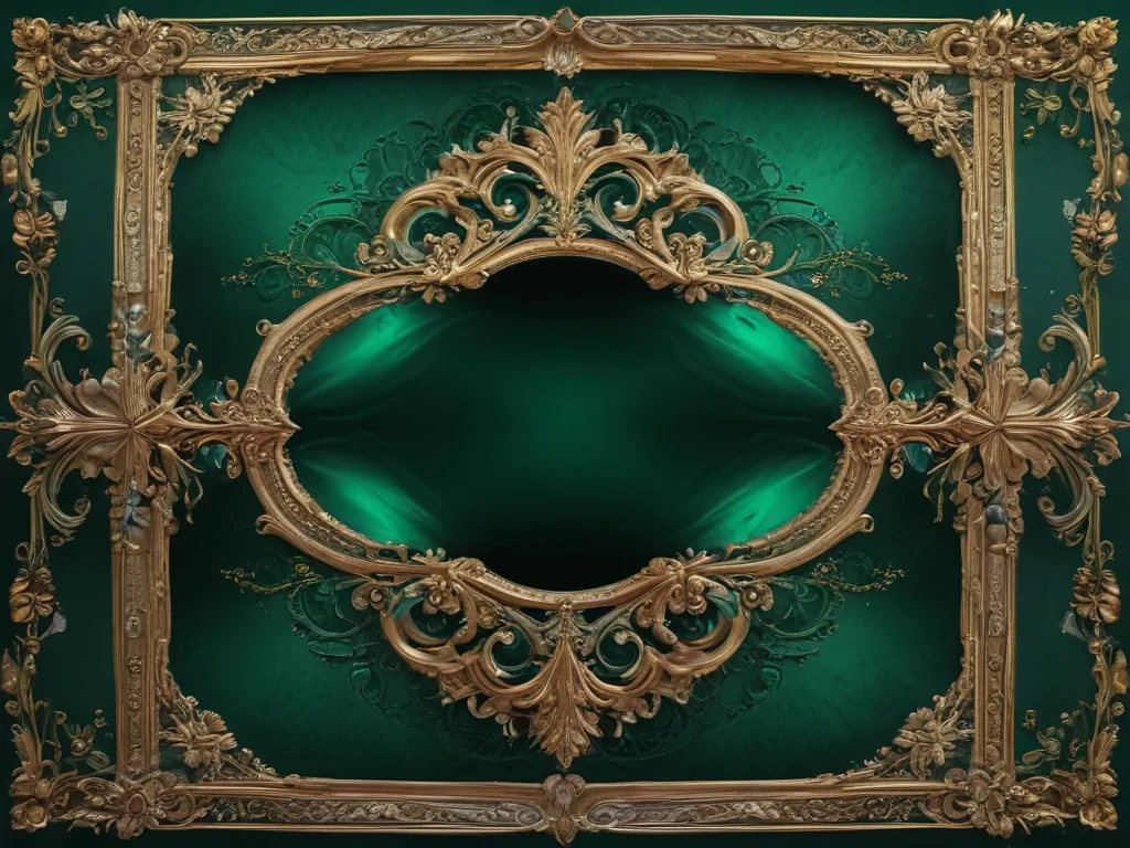 emerald green background