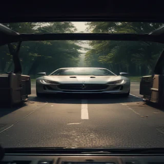 inside car background
