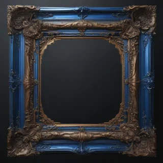 blue frame png