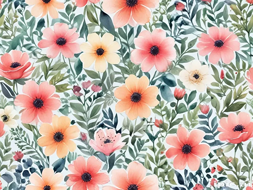 background watercolor flowers