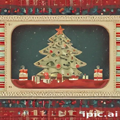 retro christmas image