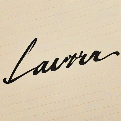 laura in cursive
