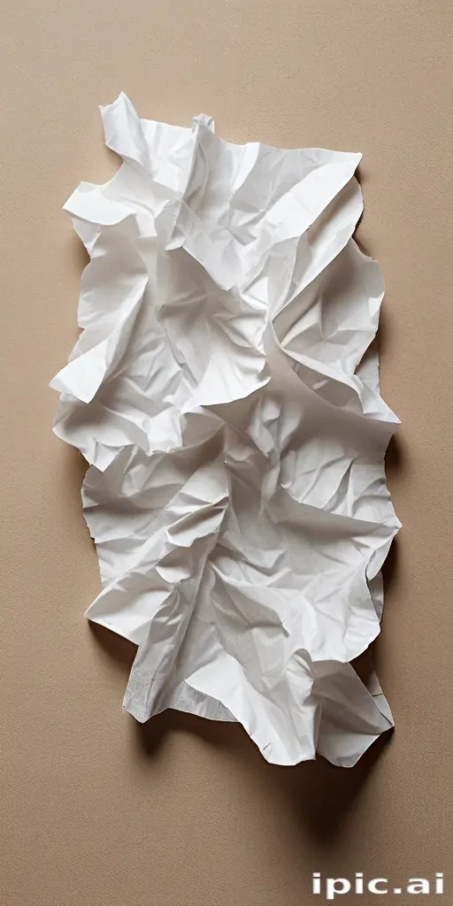 crumpled up paper