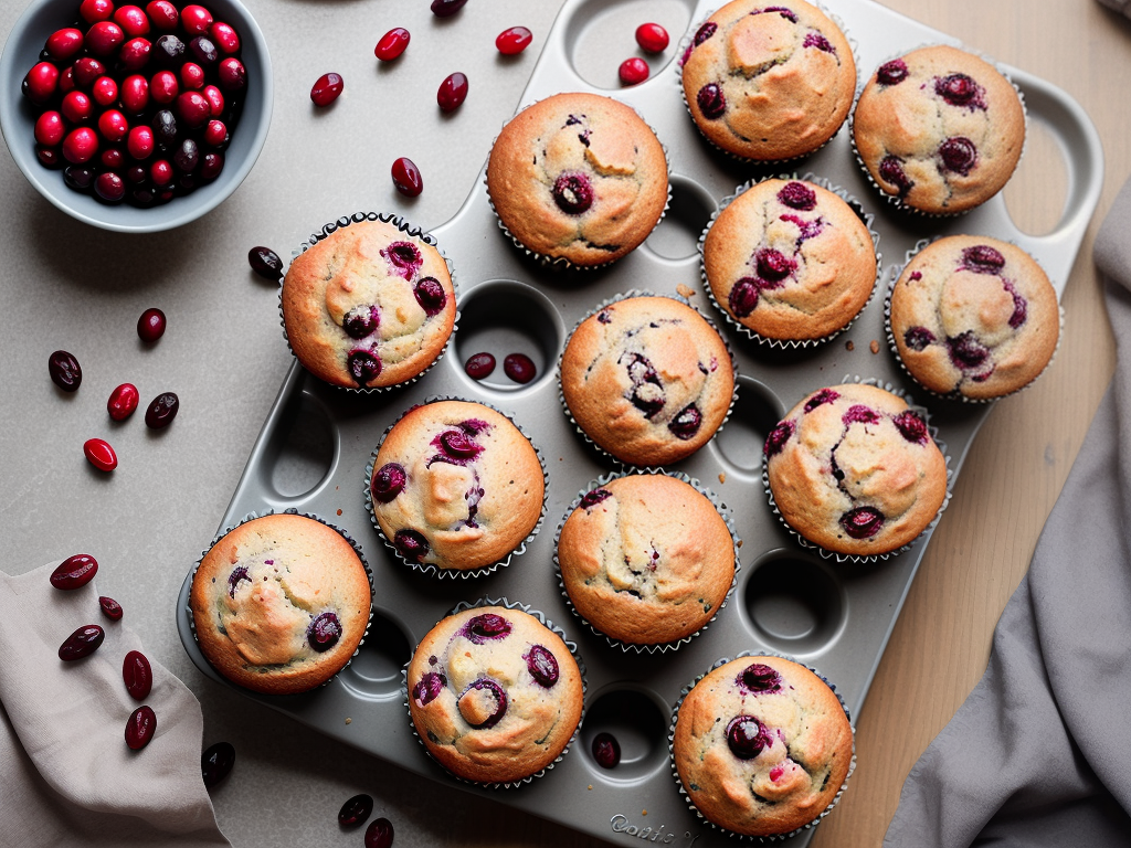 cranberry muffins with dried cranberries
