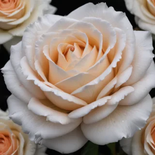 rose with black and white background