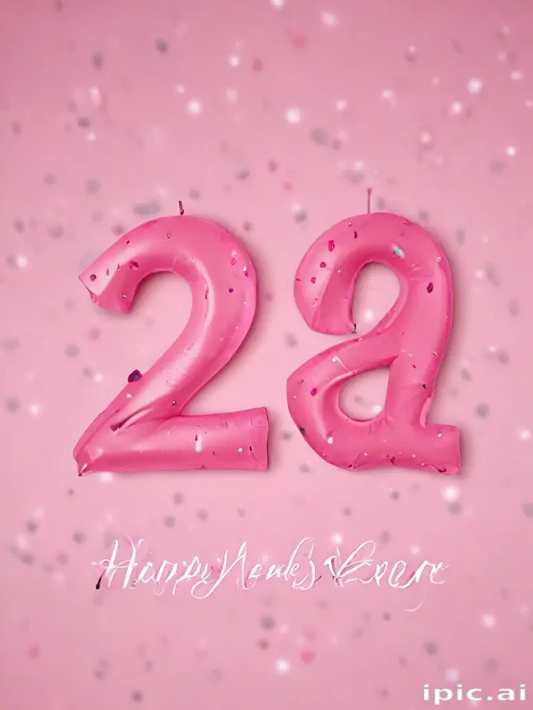 pink happy new year 2024
