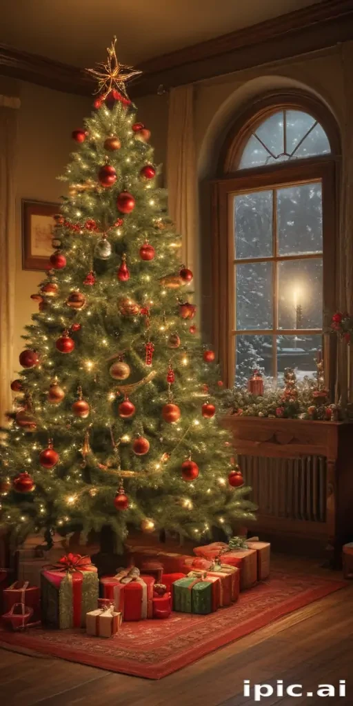 retro christmas image