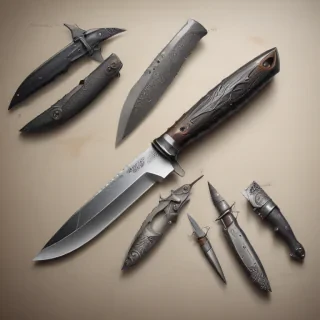 drawings of knives