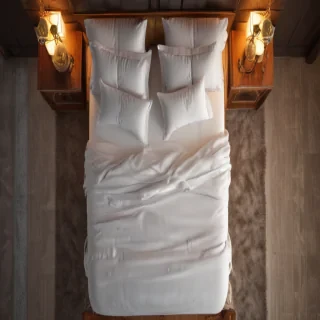 bed top view