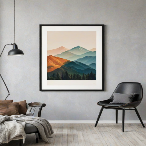 framed art mockup