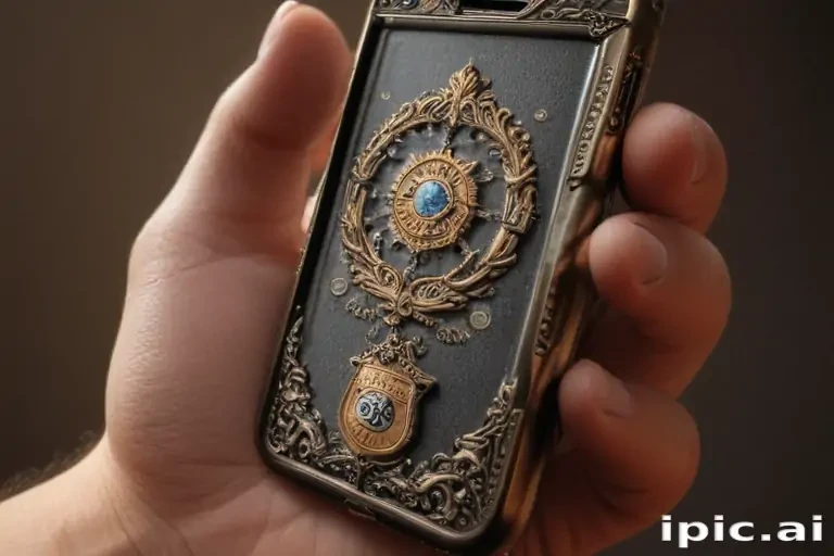 hand holding cell phone
