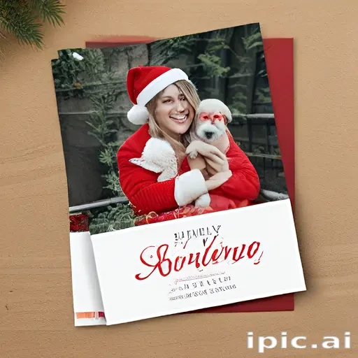 christmas card template psd