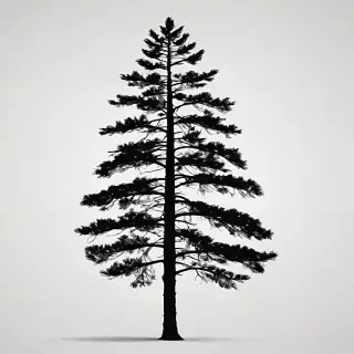 pine tree silhouette png