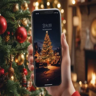 iphone christmas aesthetic wallpaper