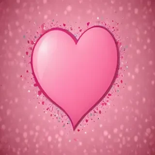 pink heart clipart
