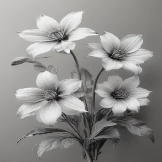 flower drawings pencil