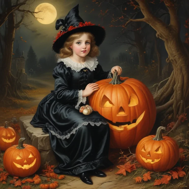public domain vintage halloween art