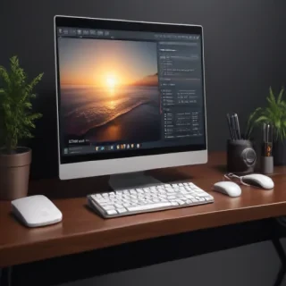 computer mockup