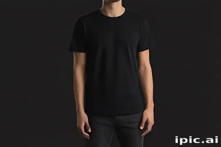 black tee png