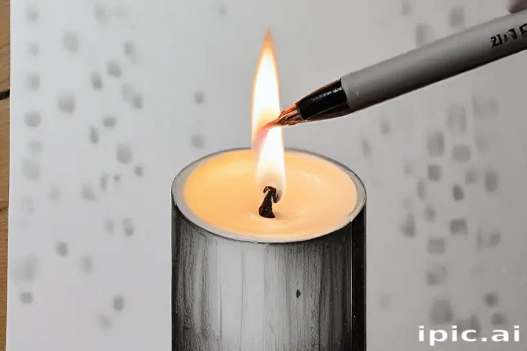 candle drawing