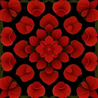 red flowers png