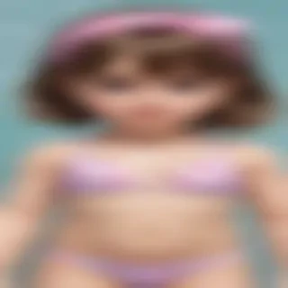 ai art little girl bikini