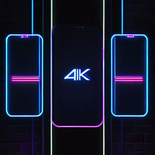 4k neon phone wallpaper