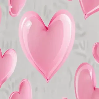 pink heart transparent