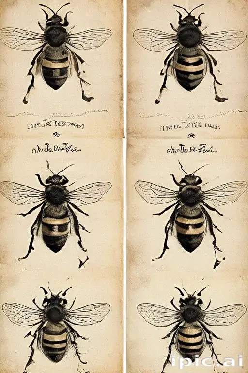 free vintage bee printables