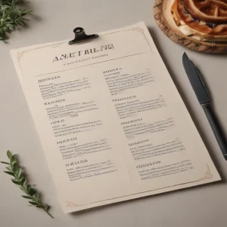 menu mockup free