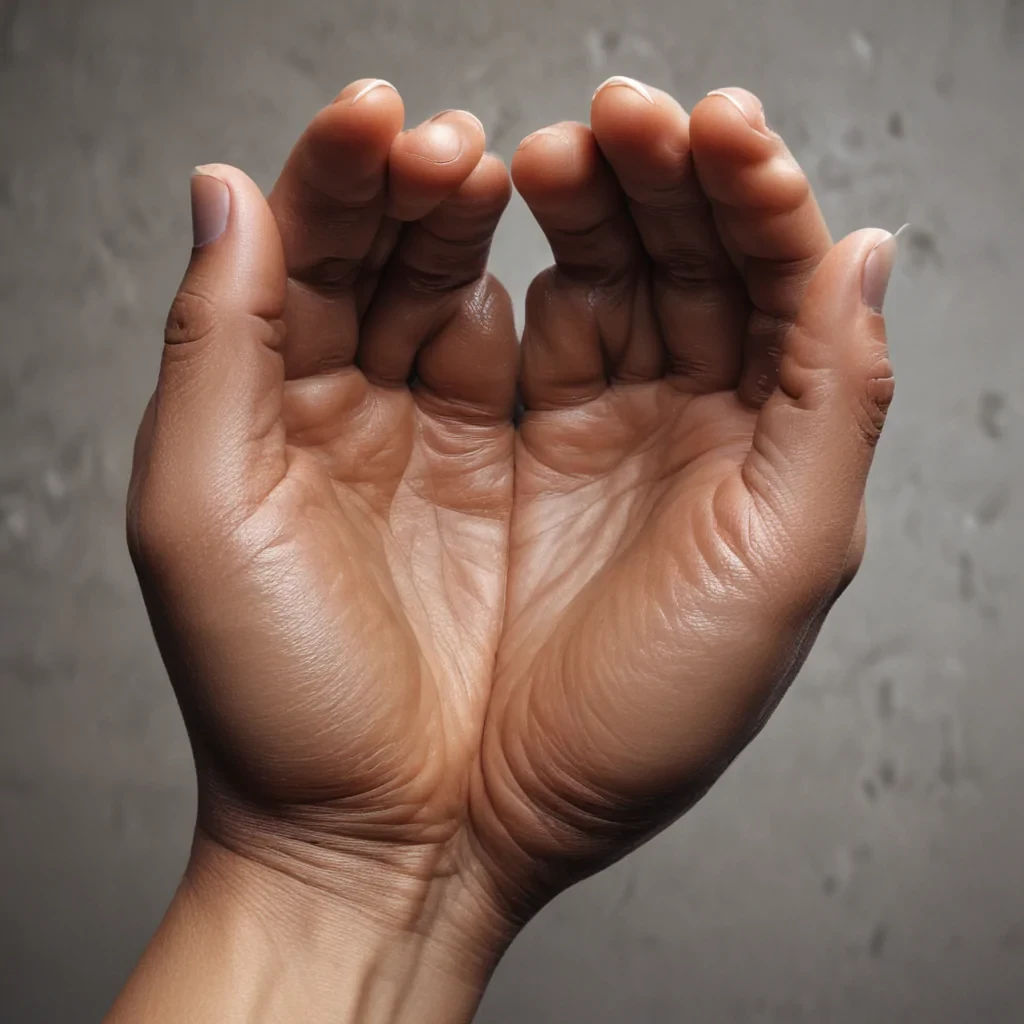 hand heart aesthetic