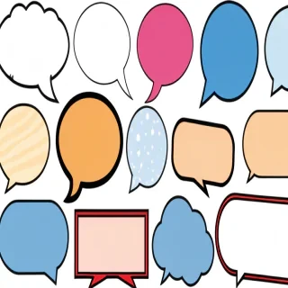 speech bubble clip art